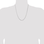 Sterling Silver 1.5mm Diamond-Cut Round Box Chain With 2 Inch Extension