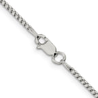 Sterling Silver 1.75mm Diamond-Cut Round Box Chain