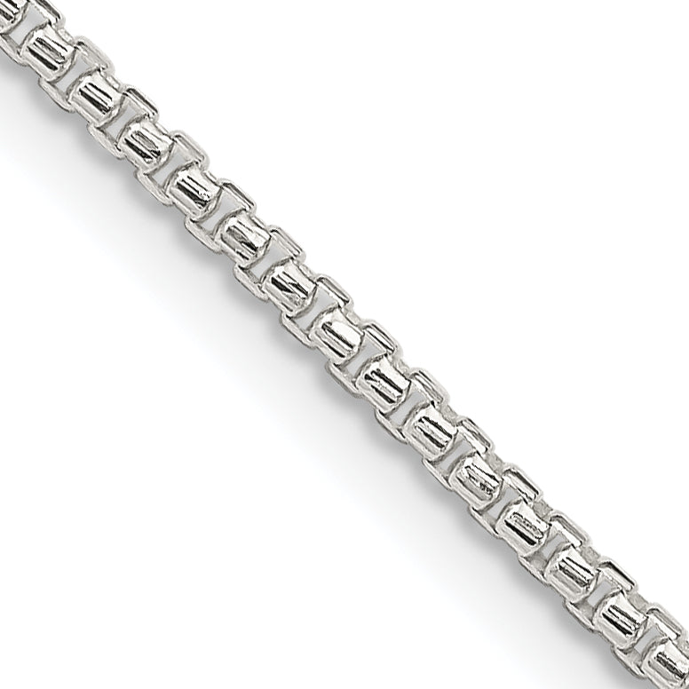 Sterling Silver Diamond-Cut Box Chain Necklace 1.75mm Main image