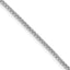 Sterling Silver Rhodium-plated 1.75mm Diamond-cut Round Box Chain