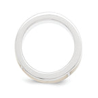 SS White Ice .01ct Diamond and MOP Ring