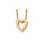 Diamond Heart Necklace in Gold-Plated Sterling Silver (.02 ct. tw.) - Sophia Jewelers