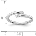 White Ice Sterling Silver Rhodium-plated Diamond Ring