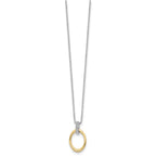 Diamond Necklace in Gold-Plated Sterling Silver (.04 ct. tw.) - Sophia Jewelers