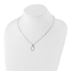 Diamond Necklace in Gold-Plated Sterling Silver (.04 ct. tw.) - Sophia Jewelers