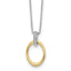 Diamond Necklace in Gold-Plated Sterling Silver (.04 ct. tw.) - Sophia Jewelers