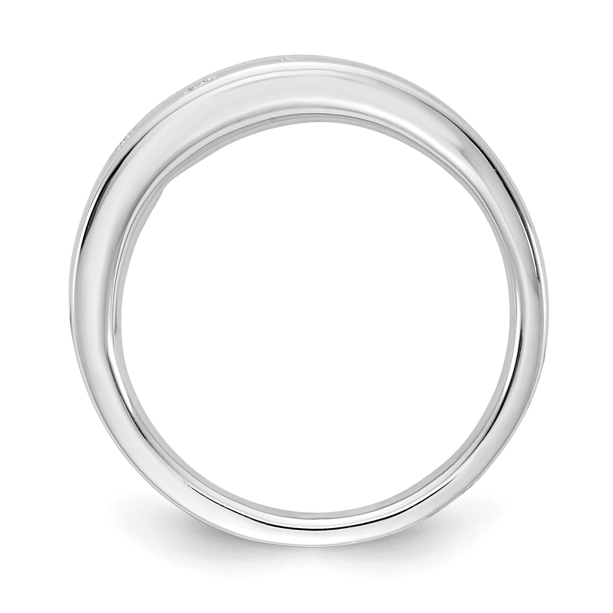 White Ice Sterling Silver Rhodium-plated Diamond Ring Secondary image