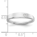 White Ice Sterling Silver Rhodium-plated Diamond Ring