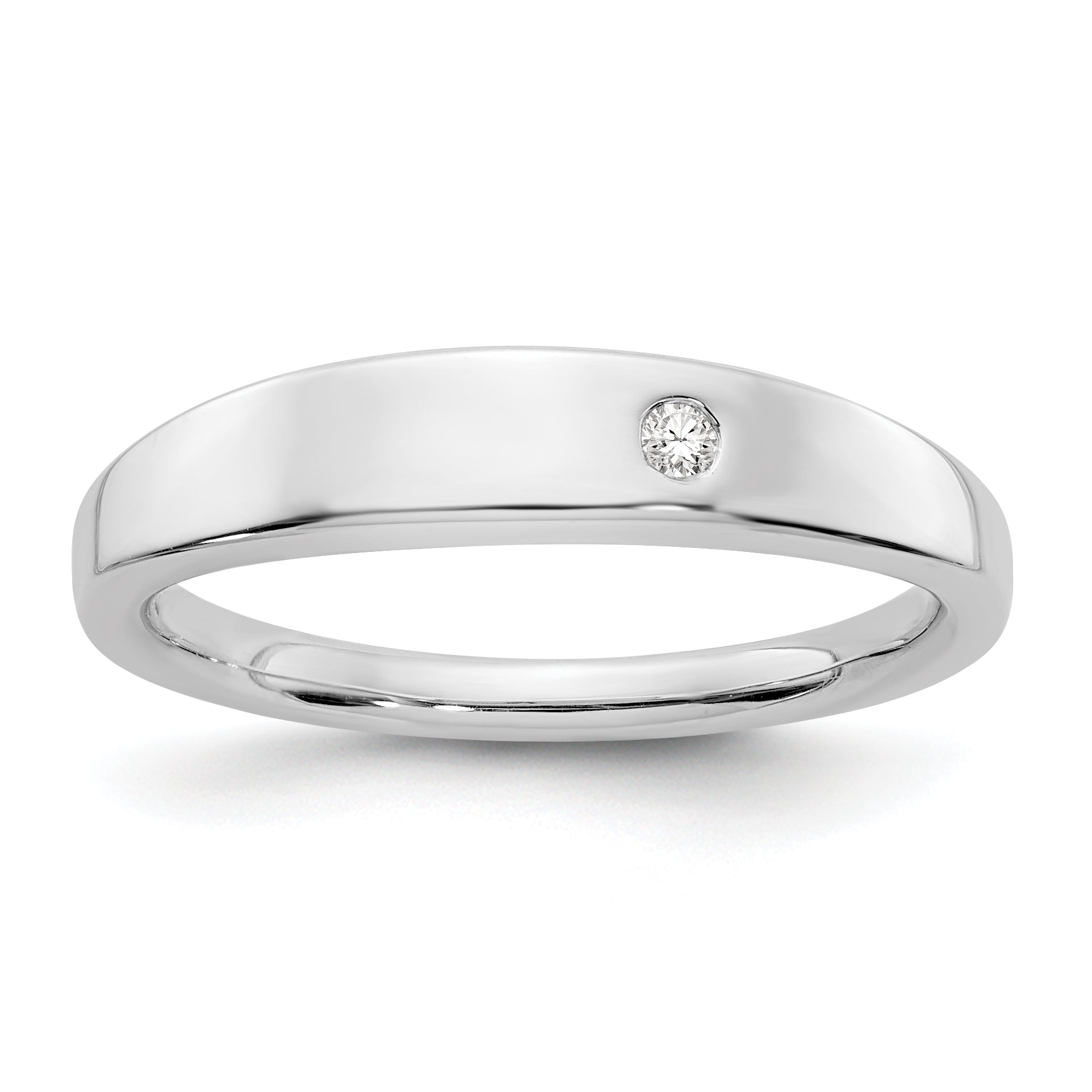 White Ice Sterling Silver Rhodium-plated Diamond Ring Main image