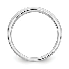 White Ice Sterling Silver Rhodium-plated Chanel-set Diamond Ring