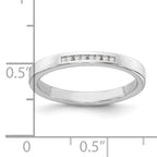 White Ice Sterling Silver Rhodium-plated Chanel-set Diamond Ring