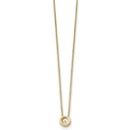 Diamond Circle Necklace in Gold-Plated Sterling Silver (.02 ct. tw.) - Sophia Jewelers