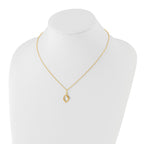 Diamond Necklace in Gold-Plated Sterling Silver (.01 ct. tw.) - Sophia Jewelers