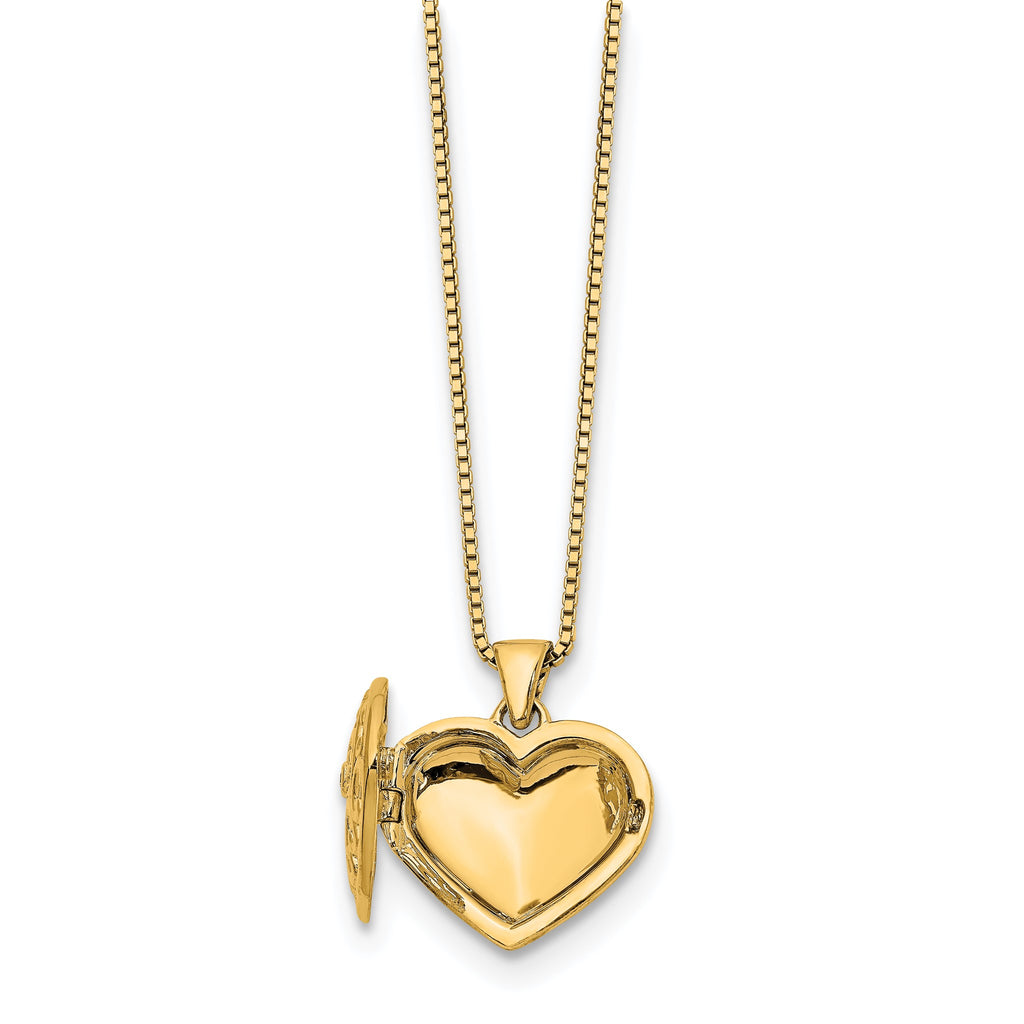 Diamond Heart Locket Necklace in Gold-Plated Sterling Silver (0.01 ct. tw.) - Sophia Jewelers