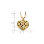 Diamond Heart Locket Necklace in Gold-Plated Sterling Silver (0.01 ct. tw.) - Sophia Jewelers