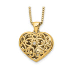 Diamond Heart Locket Necklace in Gold-Plated Sterling Silver (0.01 ct. tw.) - Sophia Jewelers