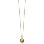 Round Diamond Star Locket Necklace in Gold-Plated Sterling Silver (0.01 ct. tw.) - Sophia Jewelers