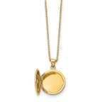 Round Diamond Star Locket Necklace in Gold-Plated Sterling Silver (0.01 ct. tw.) - Sophia Jewelers