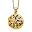 Round Diamond Star Locket Necklace in Gold-Plated Sterling Silver (0.01 ct. tw.) - Sophia Jewelers