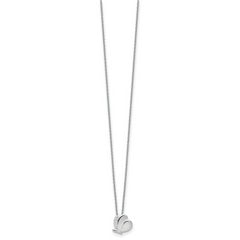 White Ice Sterling Silver Rhodium-plated 18 Inch Diamond Butterfly Necklace with 2 Inch Extender