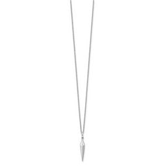 White Ice Sterling Silver Rhodium-plated 18 Inch Diamond Necklace with 2 Inch Extender