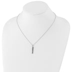 White Ice Sterling Silver Rhodium-plated 18 Inch Diamond Necklace with 2 Inch Extender