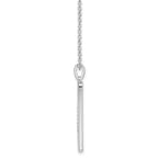 White Ice Sterling Silver Rhodium-plated 18 Inch Diamond Necklace with 2 Inch Extender