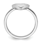 White Ice Sterling Silver Rhodium-plated Diamond Heart Ring