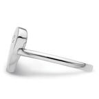 White Ice Sterling Silver Rhodium-plated Diamond Heart Ring
