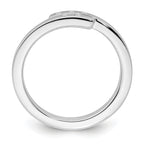 White Ice Sterling Silver Rhodium-plated Diamond Ring