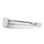 White Ice Sterling Silver Rhodium-plated Diamond Ring