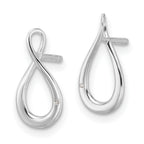White Ice Sterling Silver Rhodium-plated Diamond Post Earrings