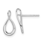 White Ice Sterling Silver Rhodium-plated Diamond Post Earrings