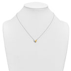 Diamond Heart Necklace in Sterling Silver (.03 ct. tw.) - Sophia Jewelers