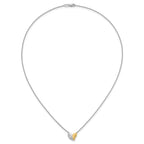 Diamond Heart Necklace in Sterling Silver (.03 ct. tw.) - Sophia Jewelers