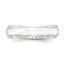 Sterling Silver 6mm Polished Domed with Grooved Beveled Edge Fancy Band
