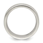 Sterling Silver 6mm Polished Flat Grooved Fancy Band