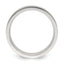 Sterling Silver 6mm Polished Flat Grooved Center Fancy Band
