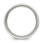 Sterling Silver 6mm Brushed Fancy Band