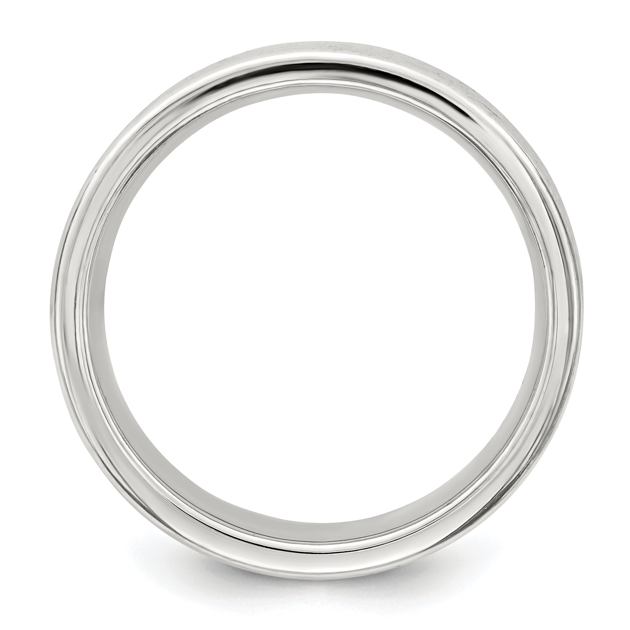 Sterling Silver 7mm Polished 5-Row Fancy Band Size 13.5