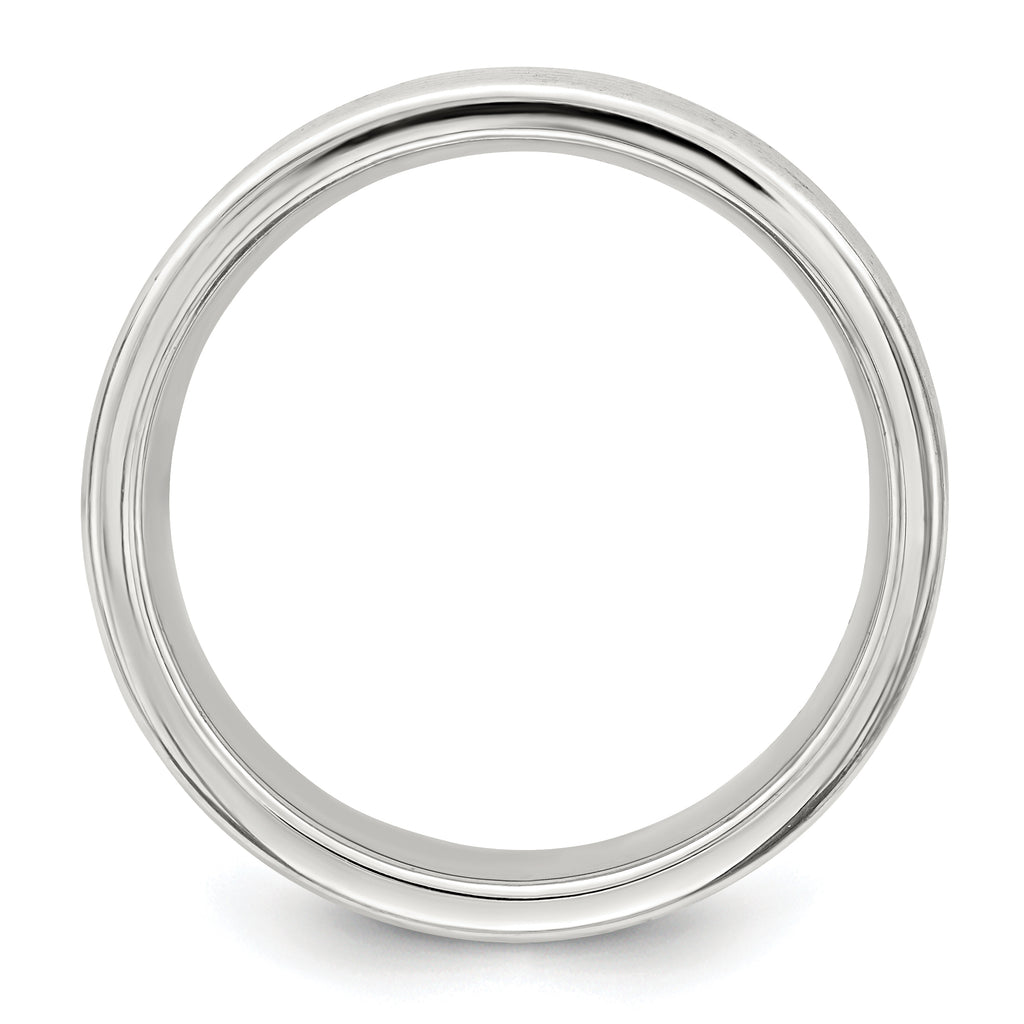 Sterling Silver 7mm Polished 5-Row Fancy Band