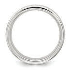 Sterling Silver 7mm Polished 5-Row Fancy Band