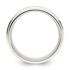 Sterling Silver 7mm Polished Intertwined Band