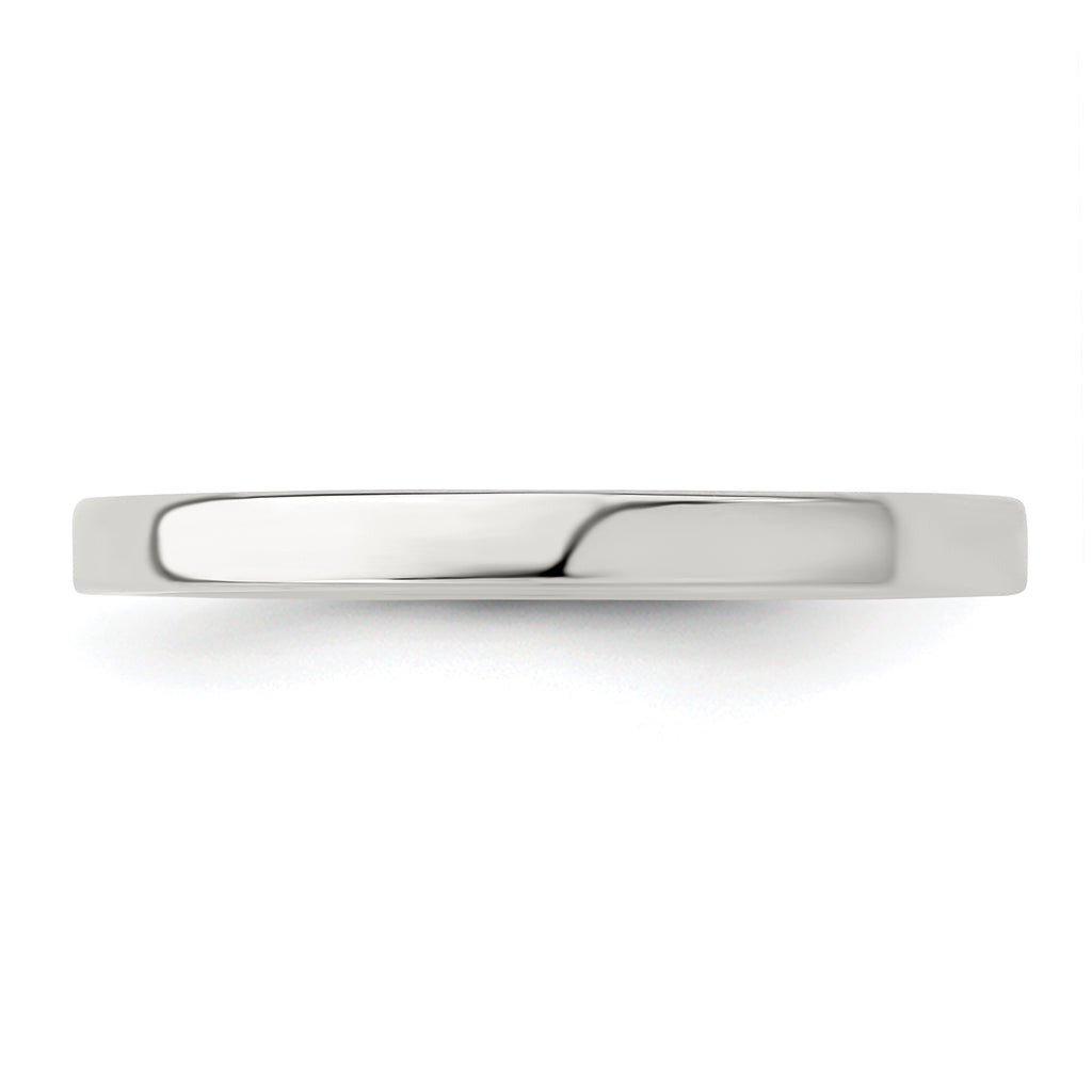 Sterling Silver 2mm Lightweight Flat Size 4 Band