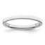 Sterling Silver Flat Wedding Band 2mm