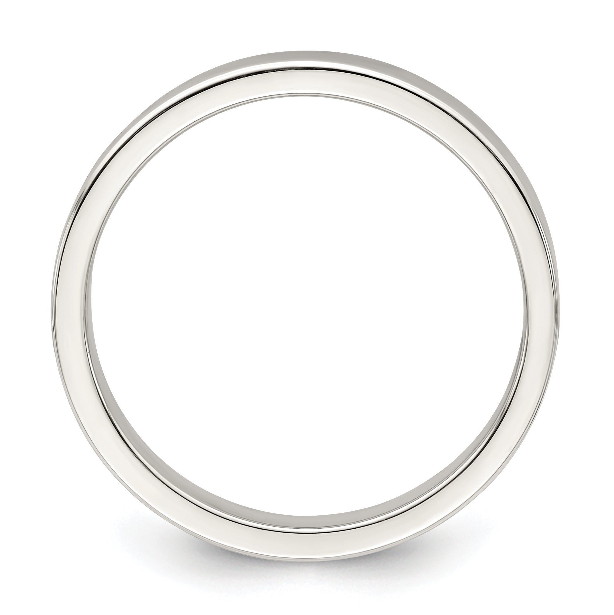 Sterling Silver Flat Wedding Band 3mm Secondary image