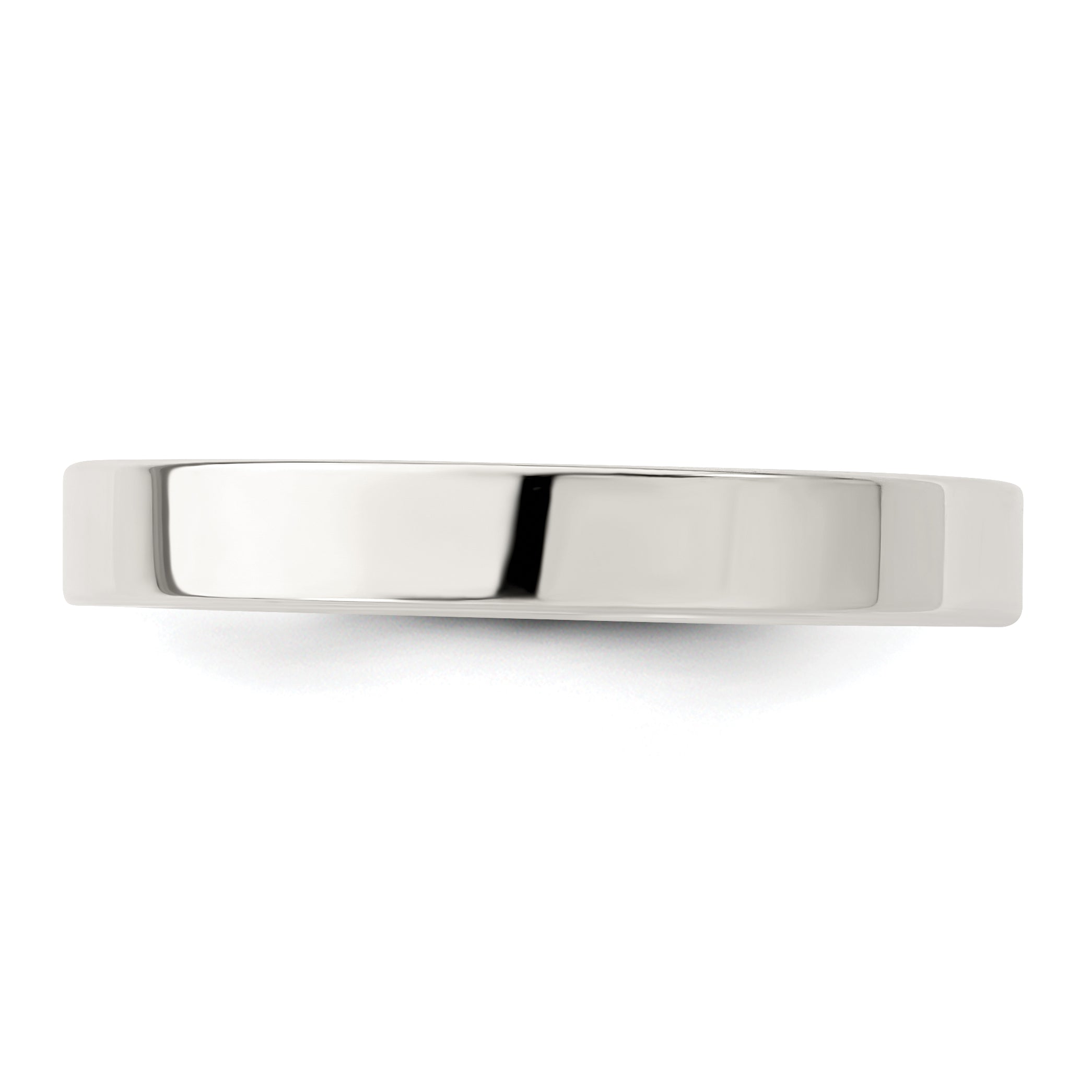 Sterling Silver Flat Wedding Band 3mm