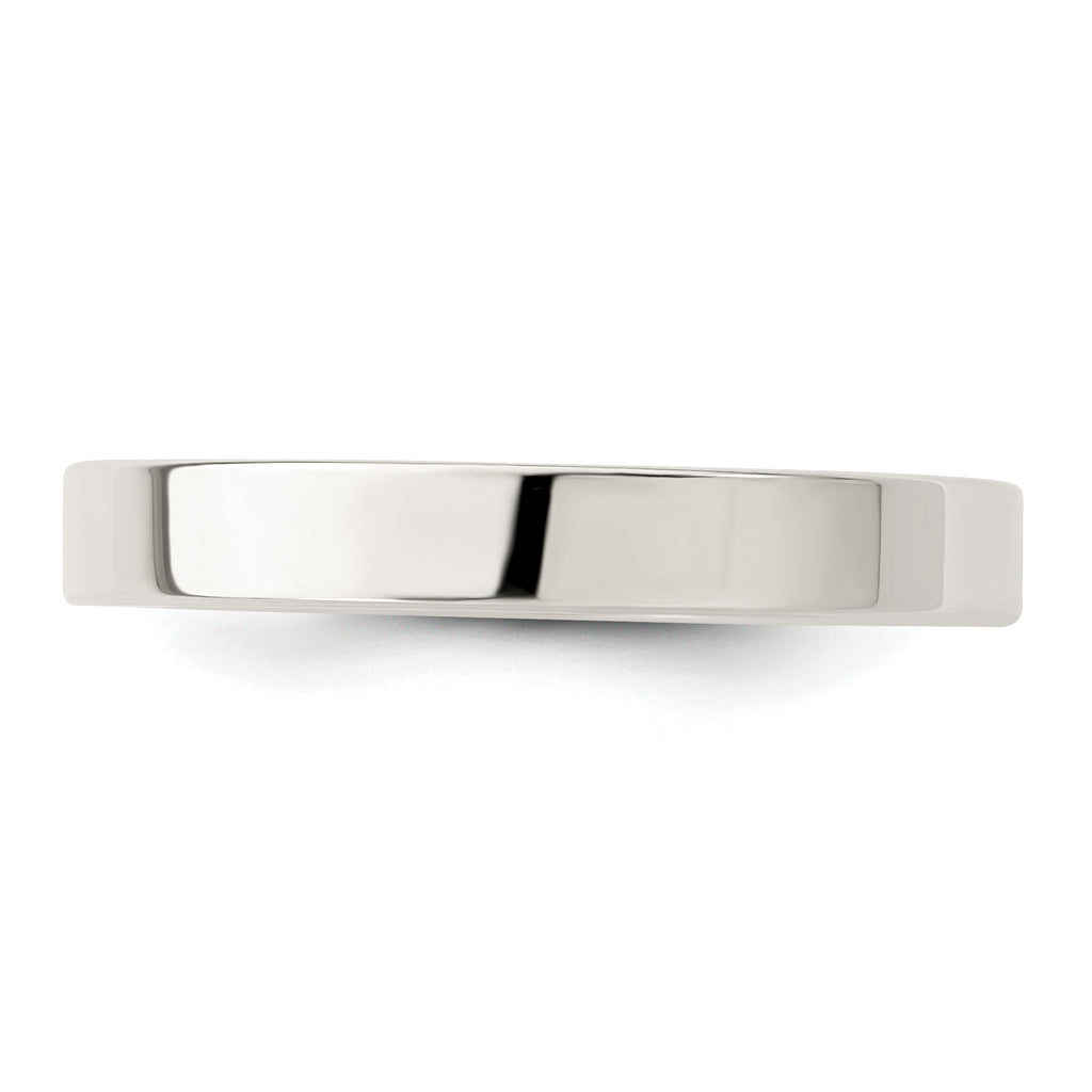 Sterling Silver 3mm Lightweight Flat Size 4 Band