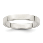 Sterling Silver Flat Wedding Band 3mm