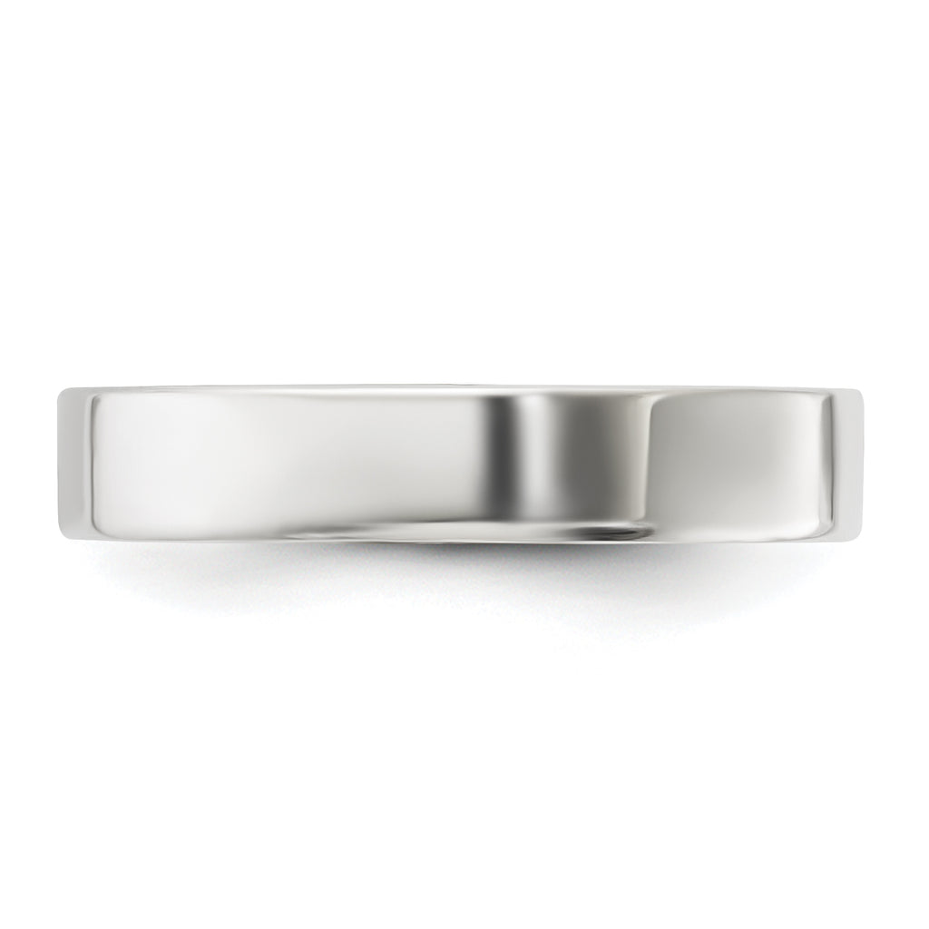 Sterling Silver 4mm Lightweight Flat Size 13.5 Band